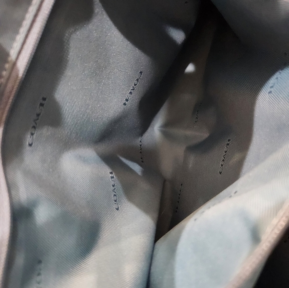 COACH Crossgrain Large Bailey Blue Carryall Shoulder Bag Women's OS - Picture 9 of 14